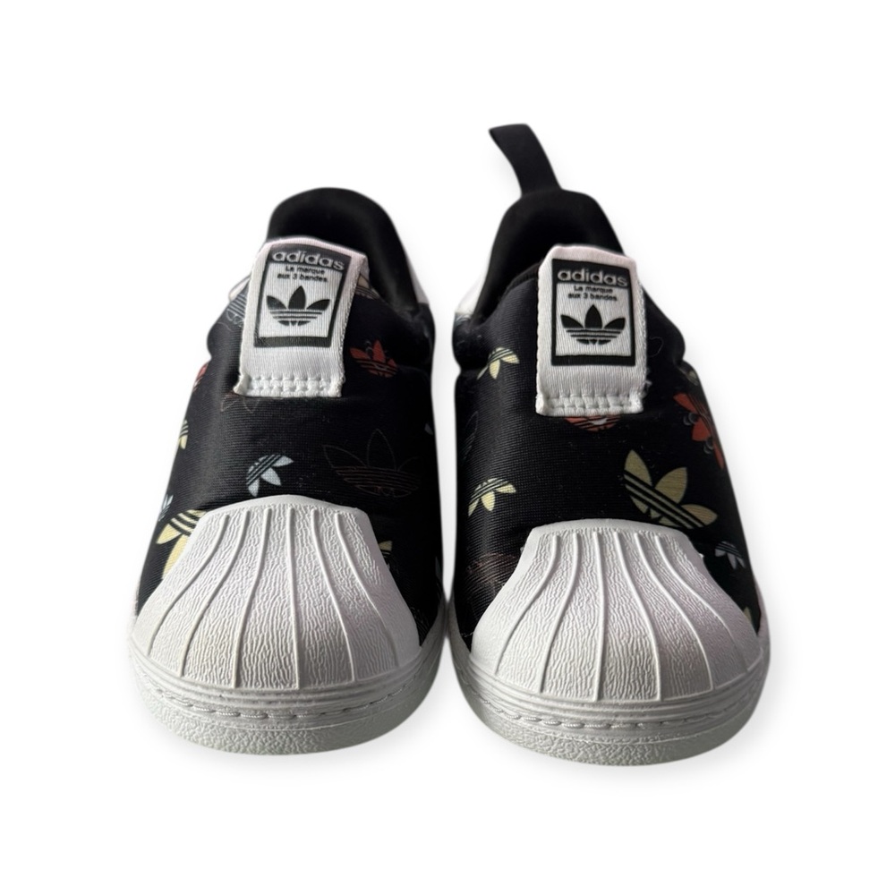 Adidas Black and White Superstar Sneakers